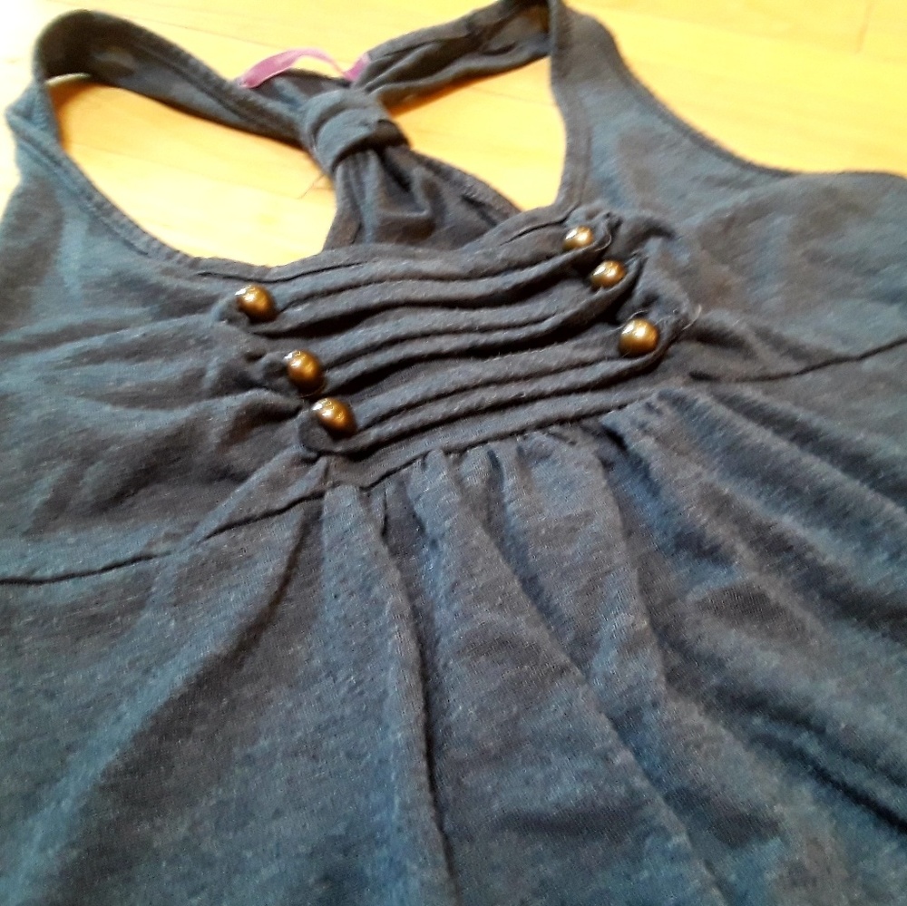 🌻 Gray Racer back tank - Picture 2 of 2